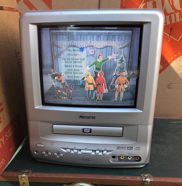 Memorex Color Television TV DVD Combo Player 14" inch Gaming Works eBay