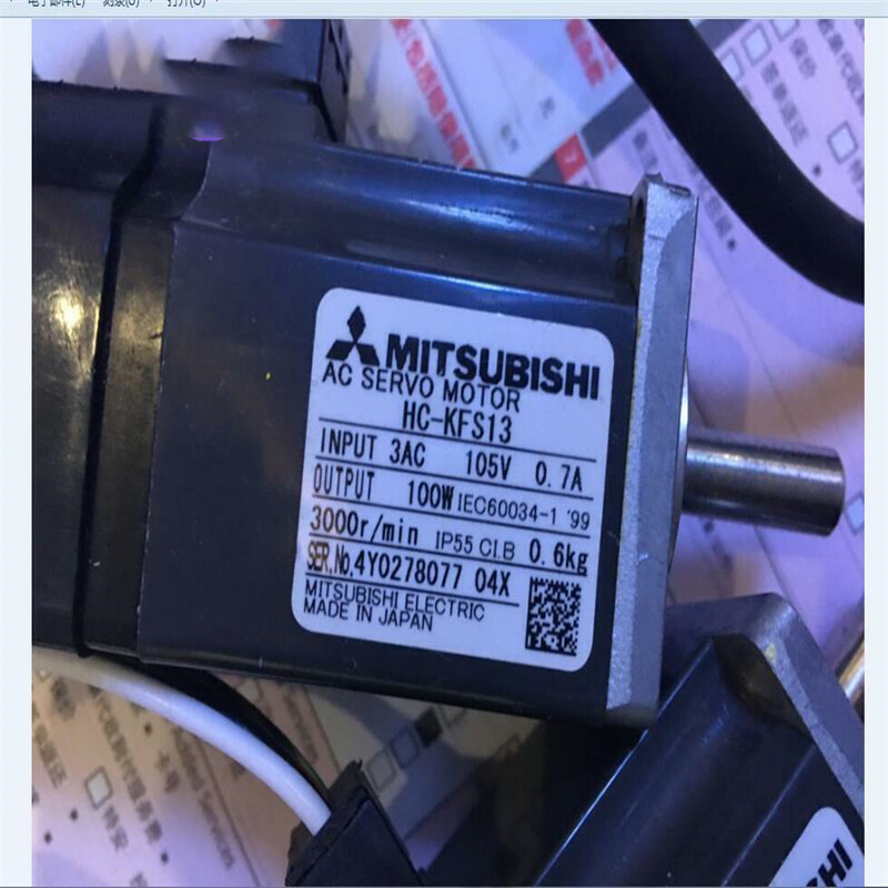 三菱 HC-KFS13 Long warranty New In Box MITSUBISHI HC-KFS13 Servo Motor HCKFS13