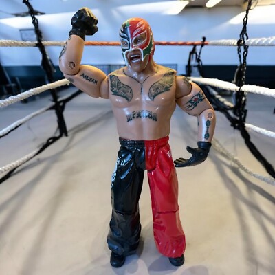 Rey Mysterio 2008 Red Black Pay Per View 20 Action Figure WWE WCW WWF Red Black