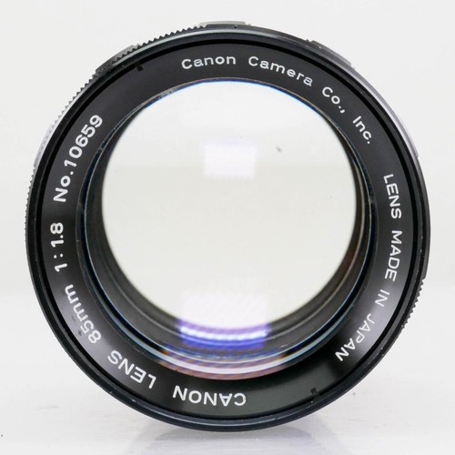 Canon 85 mm f/1.8 LTM L39 obiettivo montaggio a vite con adattatore Leica M - Foto 6 di 16