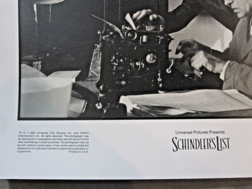 LISTA DE SCHINDLER - Lote de 2 fotos fijas de películas - 1993 - 8x10 - Imagen 2 de 8