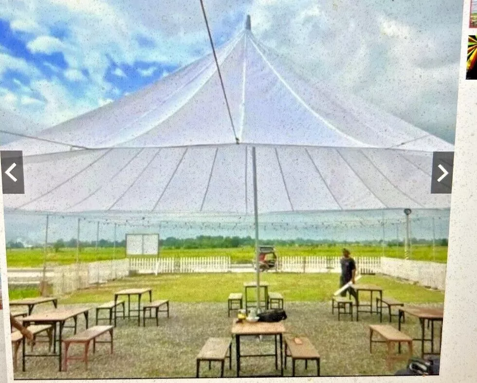 Parachute tent top