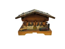 vintage lador swiss musical movement hand made music box "braums lullaby"