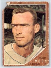 Wally Moon 1962 Topps #190a No Cap