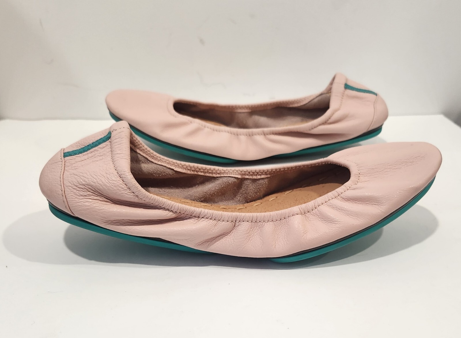Tieks Ballerina Pink Foldable Leather Comfortable Cas… Gem