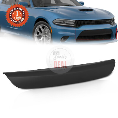 For 2015-2022 Dodge Charger Front Bumper Face Bar Molding Trim Step Pad Applique