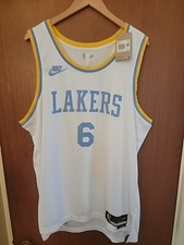 Nike LeBron James Los Angeles Lakers HWC Classic Nike Swingman Jersey Men Sz XXL