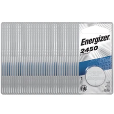 Energizer CR2450 3V Lithium Coin Cell Battery Blister Pack (100 Count)