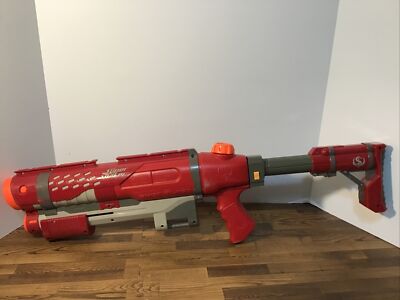 Nerf Red Super Soaker Shot Blast Hasbro Water Gun 2009 PUMP w/ shoulder stock