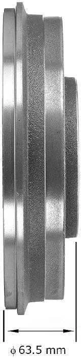 Tambor de freno Bendix PDR0726 para 00-01 Subaru Legacy Foto 3 de 3