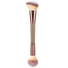 Foundation Double Ended Makeup Brush for Blending Liquid Powder Concealer Cream