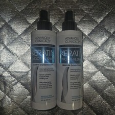 Advanced Clinicals Keratin Smooth & Shine Leave-In Conditioner 8 Fl Oz Lot Of 2