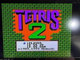 Tetris 2 (Nintendo Entertainment System NES) Cart Only Good Shape