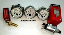 Electrical Gauges Set- Volt Gauge Temp Gauge Oil Pressure Gauge With Sender Wc