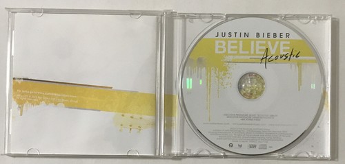 Justin Bieber Believe Acoustic Rare Japanese Promo Cd OBI Strip + Lyric Book - Picture 3 of 6