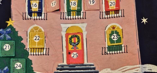 Mini Boden Advent Dress Blue Applique NWT New 6-7 - Picture 10 of 11