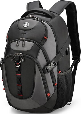 Large Business Laptop Backpack with Smart USB Charging Port, Fit 15.6'' laptops