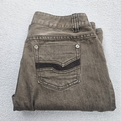 Christopher & Banks Bootcut Jeans Womens Size 12 (32x29.5) Brown Hi-Rise Stretch