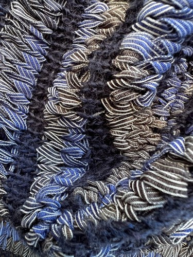 Blue Ribbon Crochet Poncho Top w Hood Women's Sz S/M INC International Concepts - Photo 21 sur 24