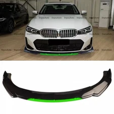 For BMW 740i 750i Series Front Bumper Lip Spoiler Splitter Gloss Black Green