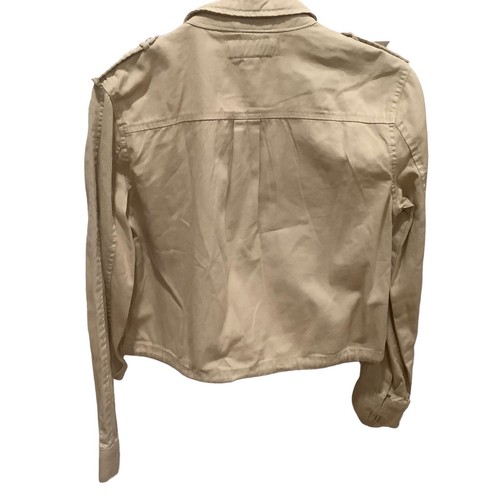 Blanc NYC Womens Beige Denim Trucker Zipper Jacket Size Small - Picture 4 of 9