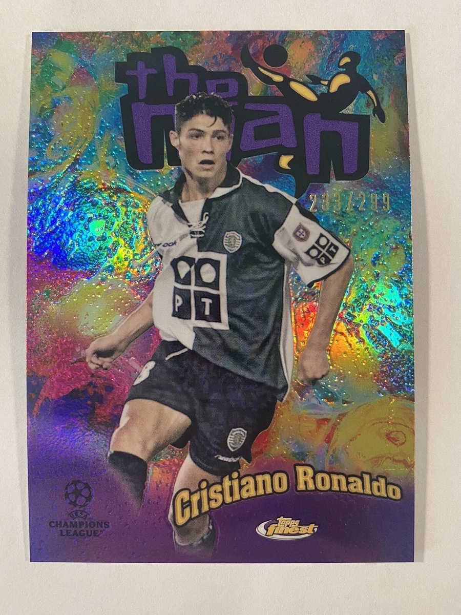 CRISTIANO RONALDO 2022-23 Topps Finest UEFA - THE MAN SSP PURPLE Refractor /299