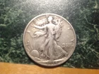 1944 Walking Liberty Half Dollar (purple/yellow)