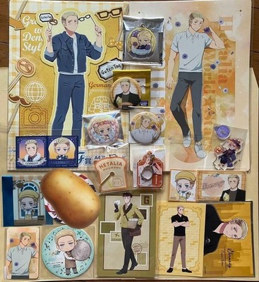 Hetalia Germany Pins & Badges Set Official Anime Character Merchandise