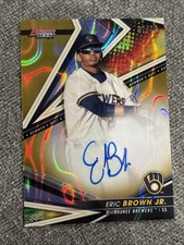 Eric Brown Jr. 2022 Bowman's Best of Gold Lava Refractor Auto /75 #B22-EB