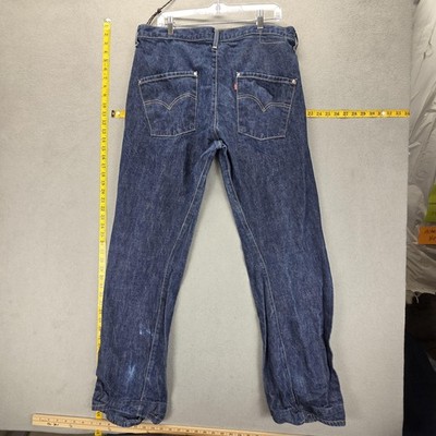 Vintage Levis Engineered Jeans Mens Twisted Button Fly Fits 34x32