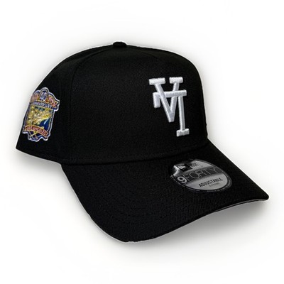 New Era 9Forty A-Frame Snapback Hat Los Angeles Dodgers Upside Down Logo - Black