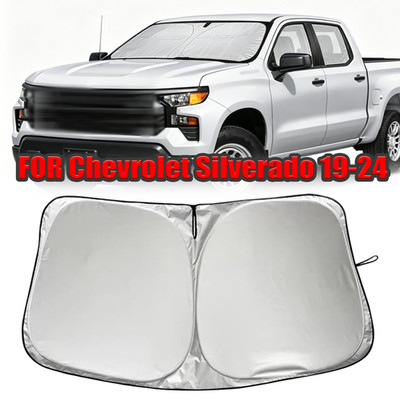 FOR Chevrolet Silverado 2022 New Custom Windshield Sunshade UV Block Foldable