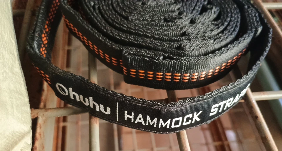 Hamaca de campamento de nailon verde Yukon Outfitters doble paracaídas con correa Ohuhu Foto 2 de 4