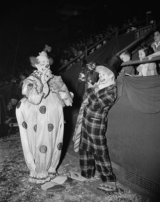Circus Act Artists Performers (Clowns)Photo 8.5x11 Paper Luster Reprint