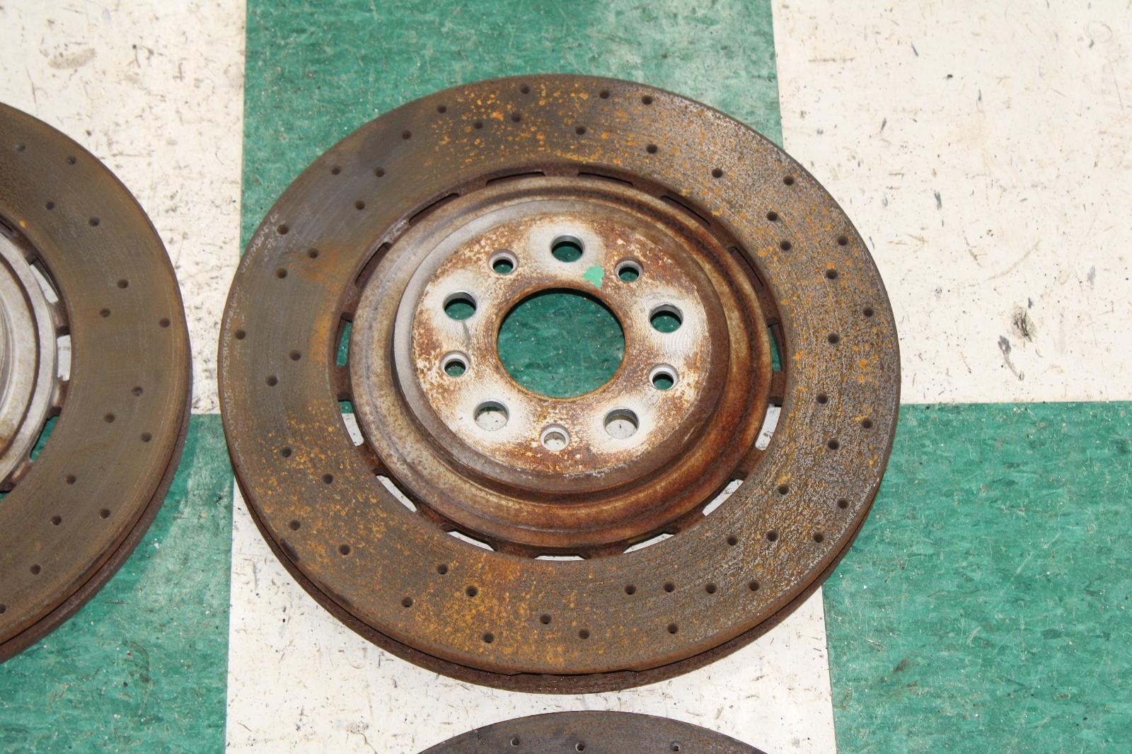 14-20 Ghibli OEM Driver Passenger Front Rear Drilled Brake Rotors Set 4x Factory