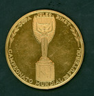 BRAZIL WORLD CUP SWEDEN 1958 CHAMPIONSHIP 19.68 GR GOLD MEDAL 1 OF 100 MADE RARE