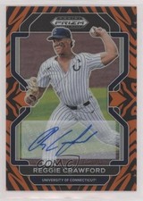2022 Panini Prizm Draft Picks Tiger Stripes /25 Reggie Crawford #PDP30 Auto