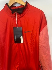 NWT Nike Shield Windproof Full Zip Up Golf Jacket Red 726401-657 Mens Size 3XL