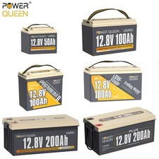 12V 100Ah 200Ah 300Ah Lithium Battery Deep Cycle LiFePO4 for Solar RV Boat lot