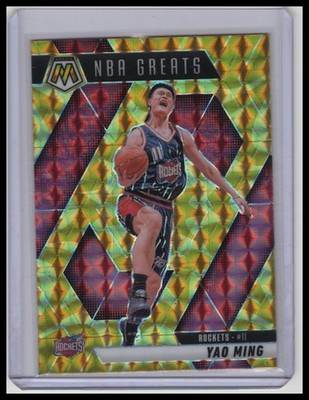2024-25 Panini Mosaic #294 Yao Ming Reactive Yellow Mosaic