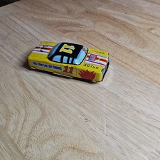 Vintage Tin Litho 3.25" Race Car Made in Japan