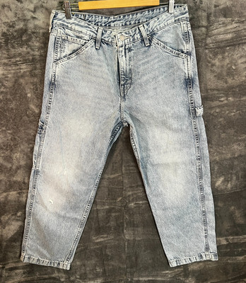 Levi s 540 Utility Jeans Herren W32 Cropped Blau Athletic Taper Cargo