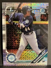 2019 Julio Rodriguez 1st Bowman Chrome Mojo #BCP-33 Seattle Mariners 
