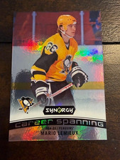 2017-18 Mario Lemieux UD Synergy Career Spanning hockey card #CS-10 - Penguins