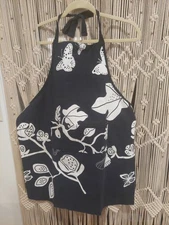 Apron Made Of Ikea Fabric design by Sissi Edholm and Lisa Ullenius Black n White
