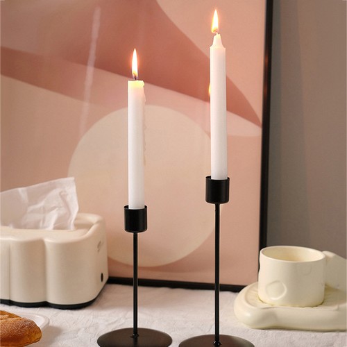 Table Decoration Candle Cup Candle Holders Candlestick Candle Stand Luxury Iron☋ - Zdjęcie 9 z 23