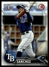 2016 Bowman Prospects Manny Sanchez Tampa Bay Rays #BP28