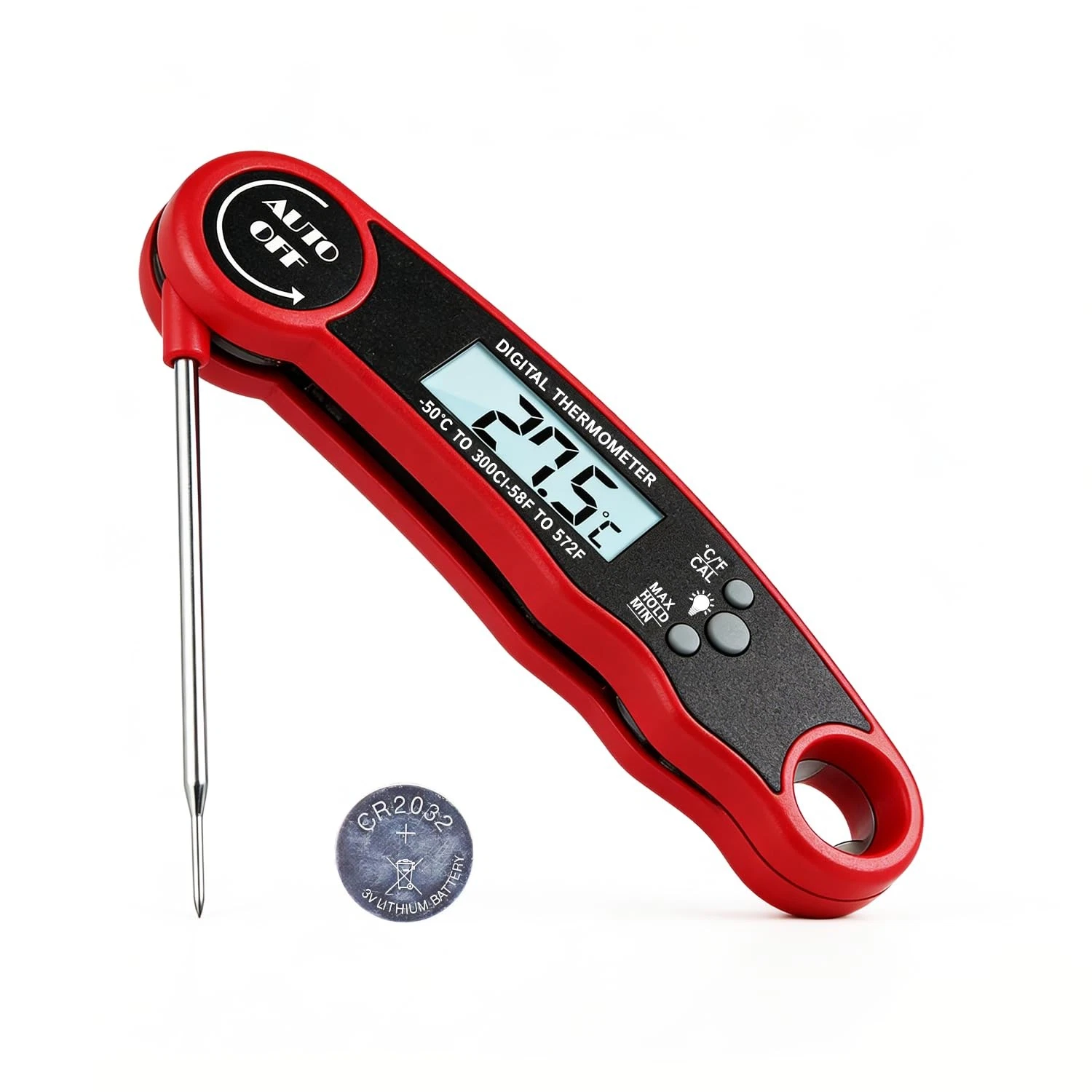 Meat Thermometer Digital, 3-4 Sec Instant Read, ±2°F Accuracy, Waterproof Dig...