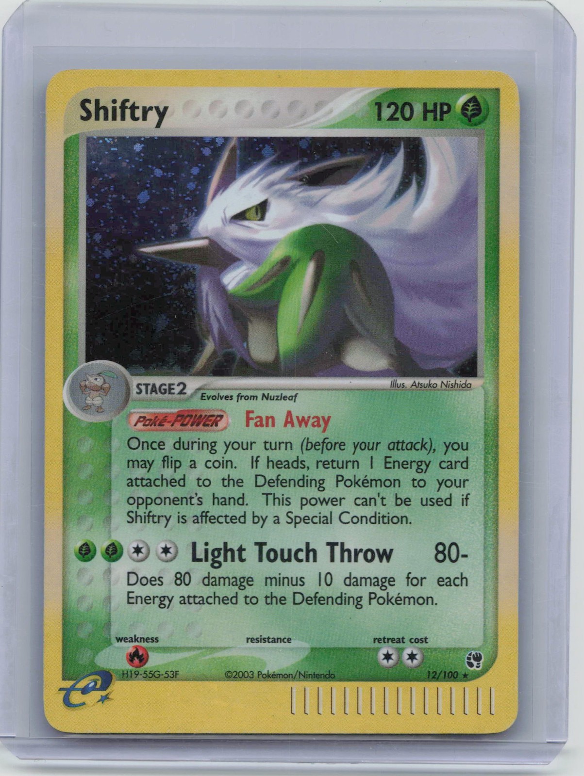 Shiftry 12/100 Holo Rare EX Sandstorm Pokemon 2003 12/100