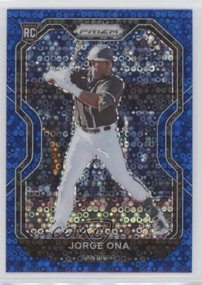 2021 Panini Prizm Tier III Blue Donut Circle /199 Jorge Ona #209 Rookie RC 5ya